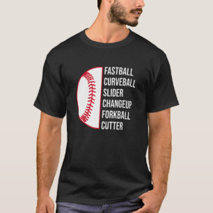 Camiseta Curveball Slider Changeup Forkball Cutter Basebal