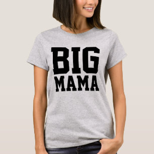 CAMISETA CURVY BW MULHERES ENGRAÇADAS T-SHIRTS GRANDE MAMA