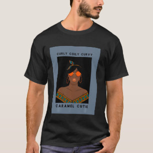 Camiseta Curvy Curvy Caramel Cutie Black Pride Para A Wo