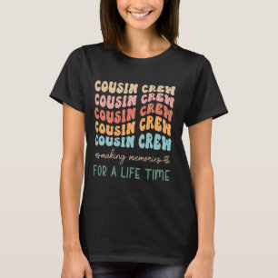 Camiseta Cusin Crew 2024 Memória do Fazer Groovy Retro