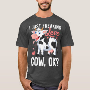 Camiseta Custa-me só assustar as vacas de amor. Ok, donos d