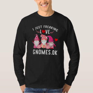Camiseta Custa-me só assustar os gnomos de amor Ok Gnomo Ov