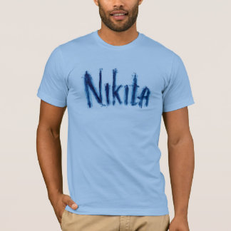 Camiseta Custo de Arte de Roteiro Personalizado "Nikita" Es