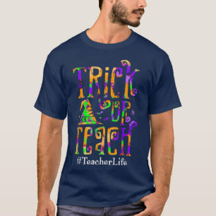 Camiseta Custo do Dia das Bruxas do Tiro ou Ensino de Vida