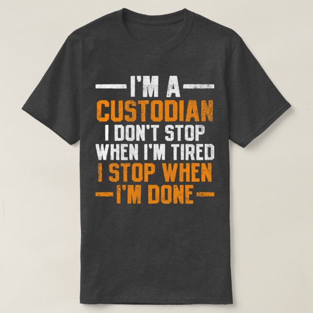 Camiseta Custodiante da Escola de Vigilância 1 (Frente do Design)