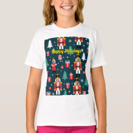 Camiseta custom 4 face photo Christmas nutcracker