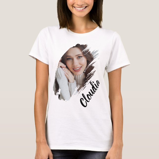 Camiseta Custom Add Photo And Text (Frente)