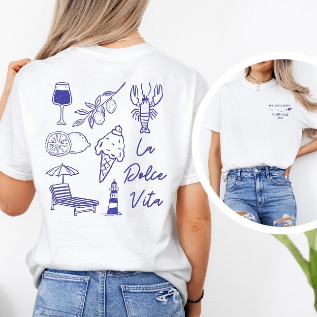 Camiseta Custom Andiamo a Roma Italy Family Vacation (Criador carregado)