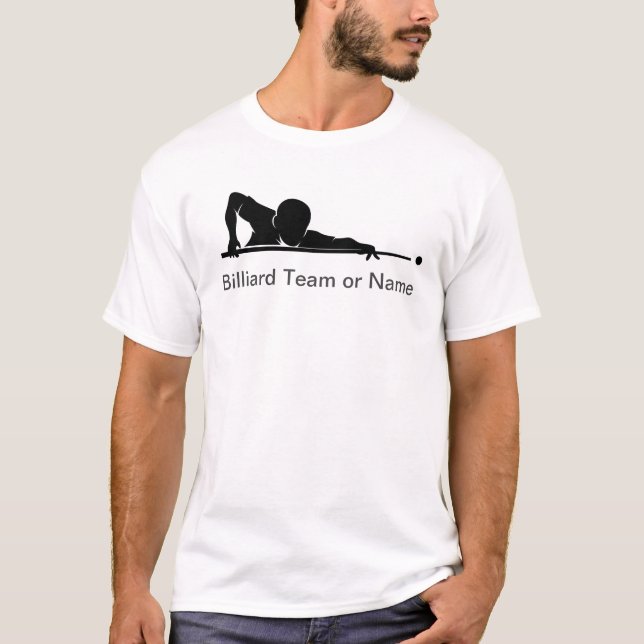 Camiseta Custom Billiards Pool League Team Gear (Frente)