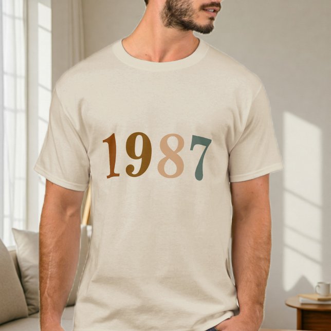 Camiseta Custom Birth Year tshirt, Personalized Birthday  (Criador carregado)