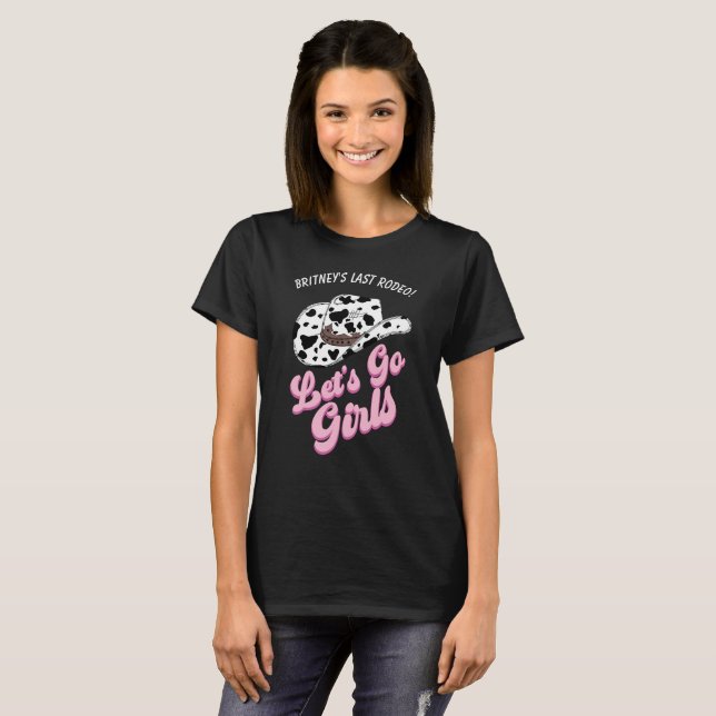 Camiseta Custom Black Country Let's Go Girls Bachelorette  (Frente Completa)