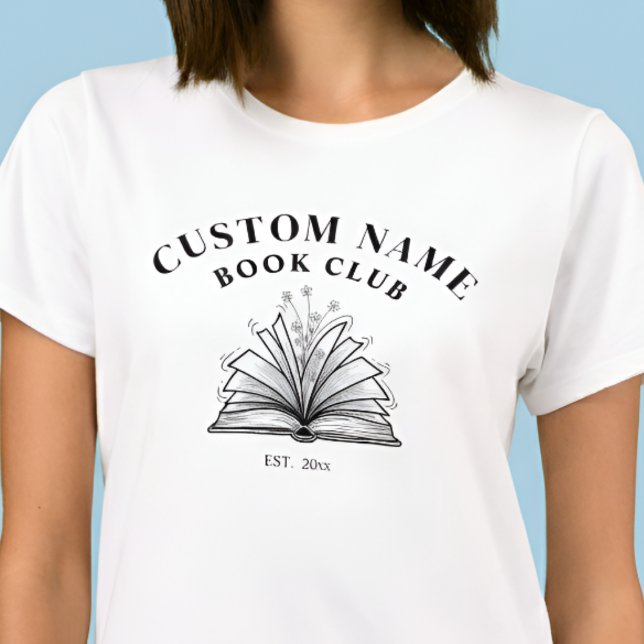 Camiseta Custom Book Club Name Shirt (Criador carregado)