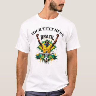 Camiseta Custom Brazil Soccer Football Team Supporter