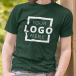Camiseta Custom Business Corporate Logo Employee Uniform<br><div class="desc">Promote your business on your t-shirt, wherever you go. Create your own custom branded t-shirt with your own company logo. The print can be placed on the front, pocket area, and the back. Wearing promotional t-shirts with your business logo at trade shows and other corporate events help others recognize members...</div>