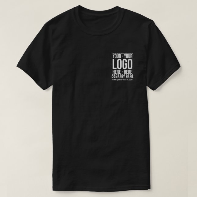 Camiseta Custom Business Logo Corporate Company Modern Cool (Frente do Design)