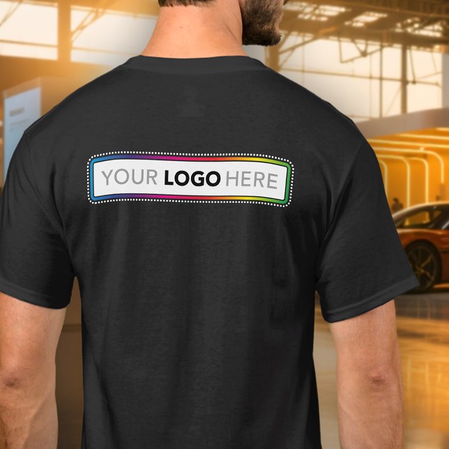 Camiseta Custom Business Uniform T-Shirt - Logo on Back (Criador carregado)