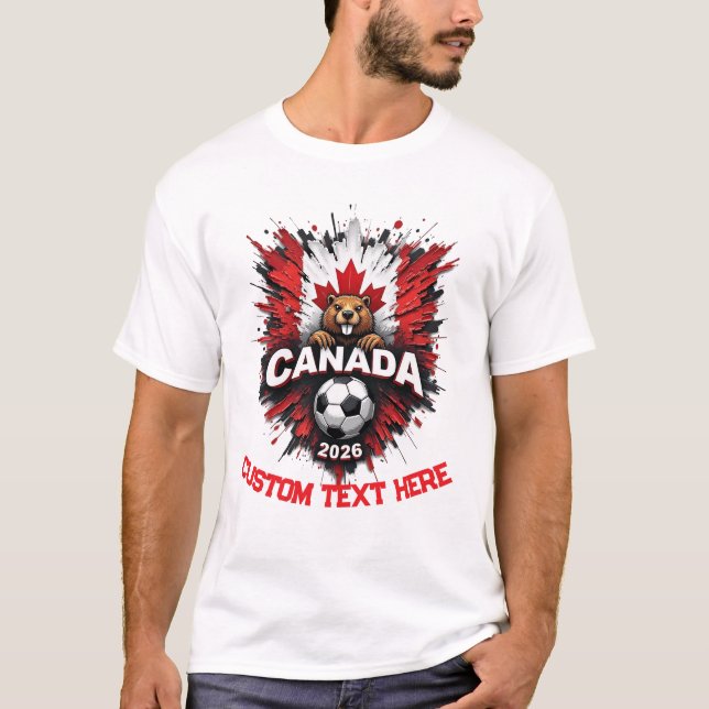 Camiseta Custom Canada National Soccer Football Team Fan (Frente)