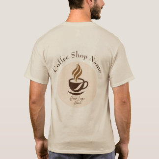 Camiseta Custom Coffee Shop Employee T-Shirt – Personalized