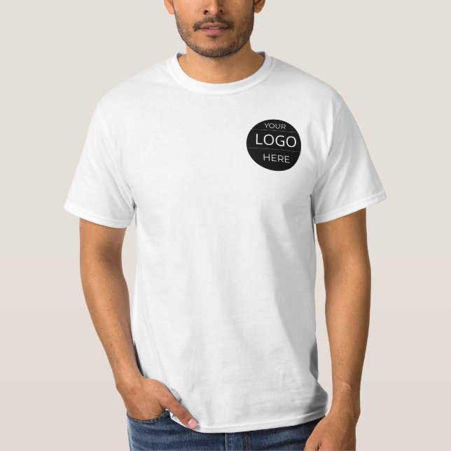 Camiseta Custom Company logo tshirt Great Corporat Gift Ido (Frente)