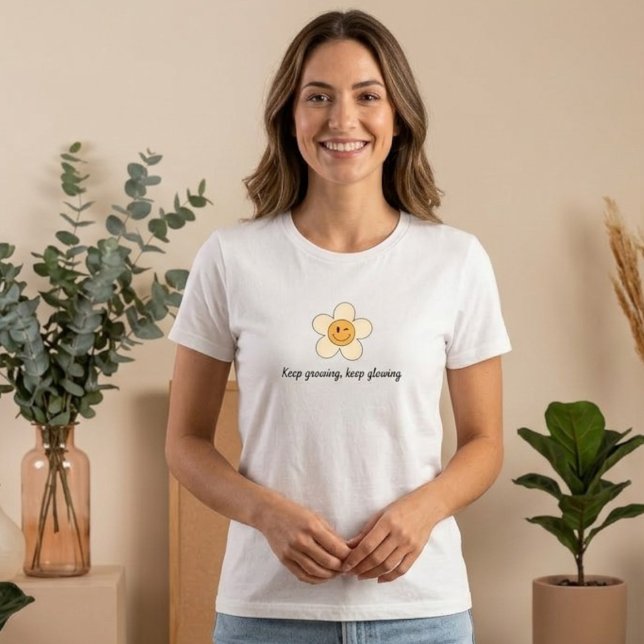Camiseta Custom daisy smiley face t-shirt (Criador carregado)