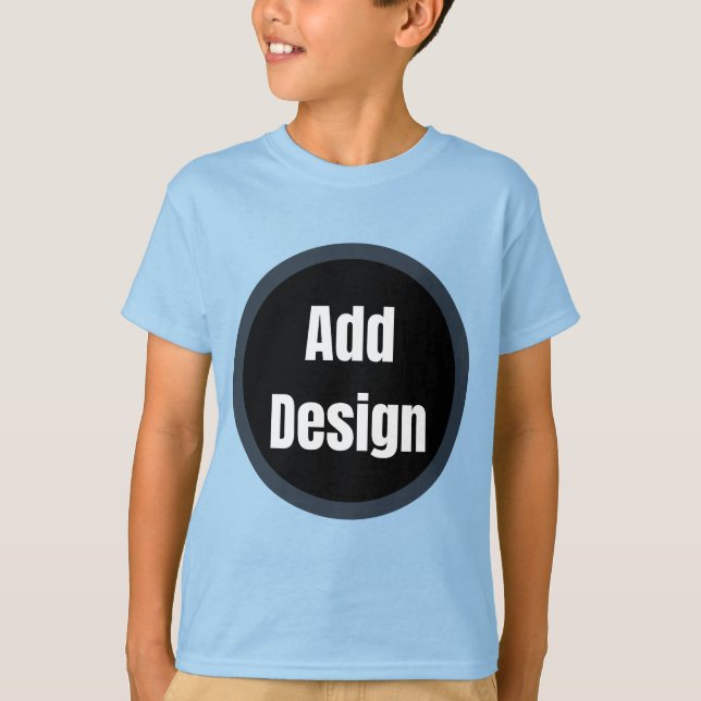 Camiseta Custom Dark Gray Design Add Photo or Text (Frente)