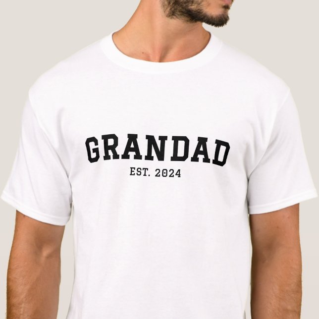 Camiseta Custom Date Black Established Grandad (Criador carregado)