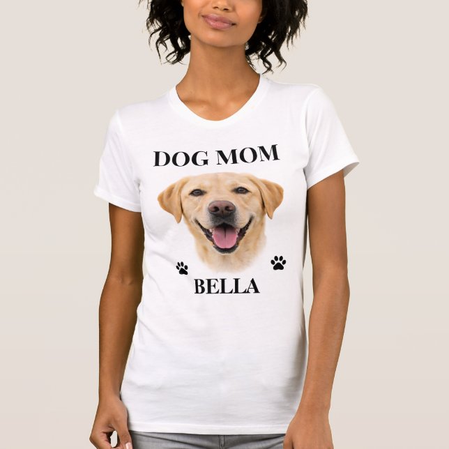 Camiseta Custom Dog Portrait Gift for Her | Personalized (Frente)