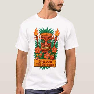 Camiseta Custom en personaliseerbaar Tiki Bar Shirt