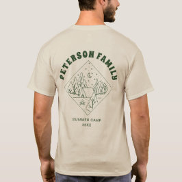 Camiseta Custom Family Name Summer Camping