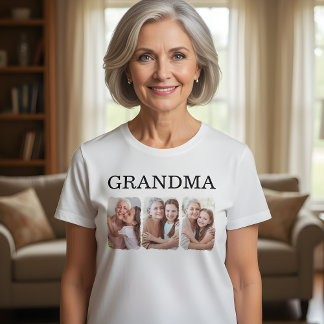 Camiseta Custom Family Photo Grandma