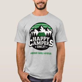 Camiseta Custom Family Reunion Happy Campers Mountain