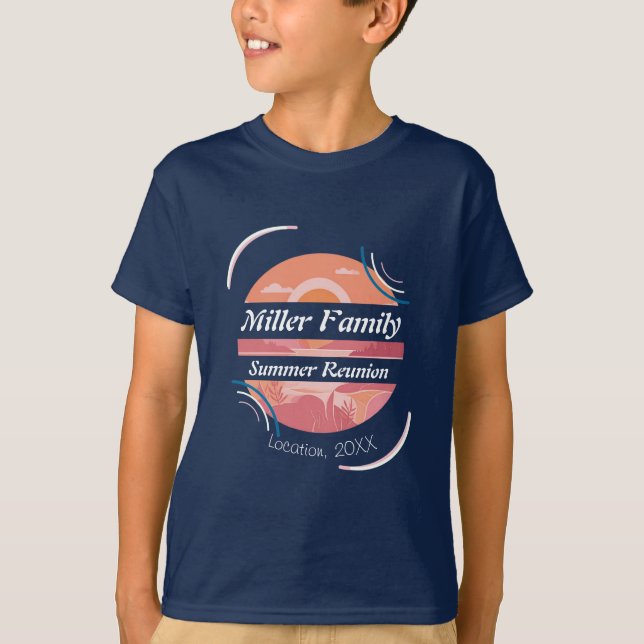 Camiseta Custom Family Reunion Lake (Frente)