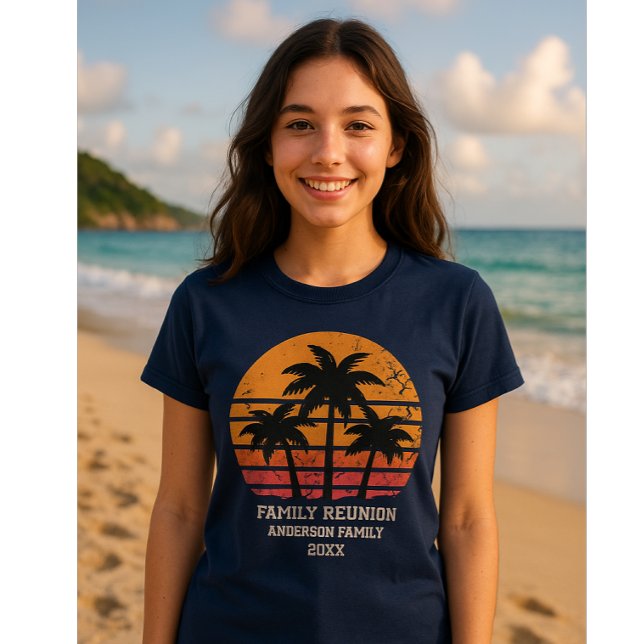 Camiseta Custom Family reunion matching summer vibe  (Criador carregado)