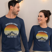 Custom Family Reunion Road Trip Sunset Long Sleeve