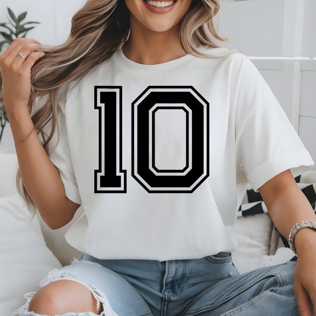 Camiseta Custom Football Mascot Custom School Team Number (Criador carregado)