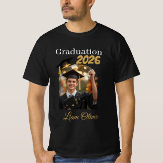 Camiseta Custom Graduation Photo Shirt Class of 2026