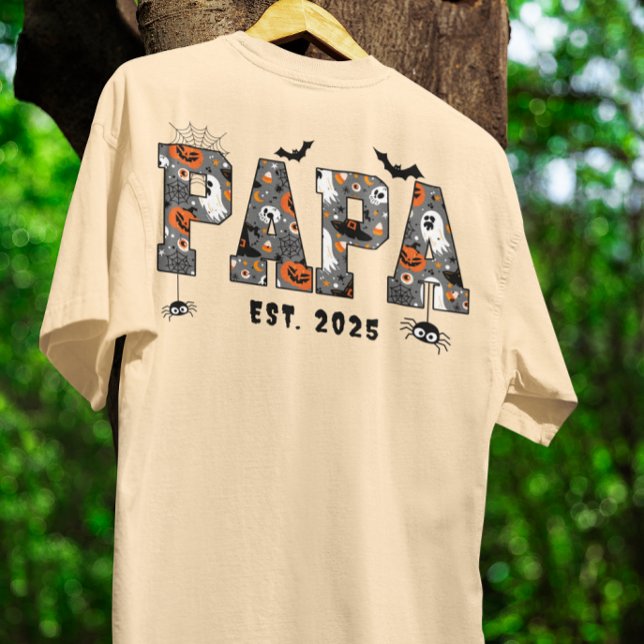 Camiseta Custom Halloween PAPA DAD spooky theme (Criador carregado)