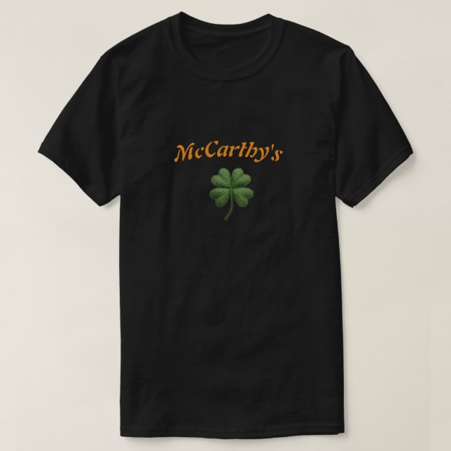 Camiseta Custom Irish Name Lucky St Patrick’s T-Shirt (Frente do Design)