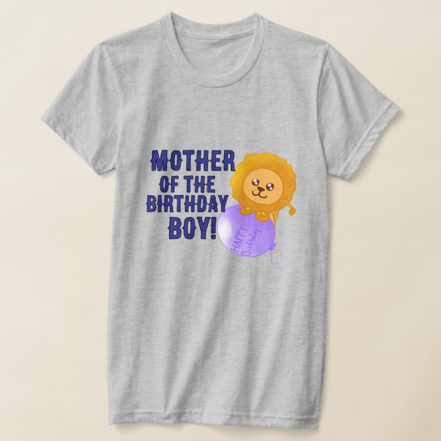 Camiseta Custom Lion Themed Birthday Parent T-Shirt (Postura )