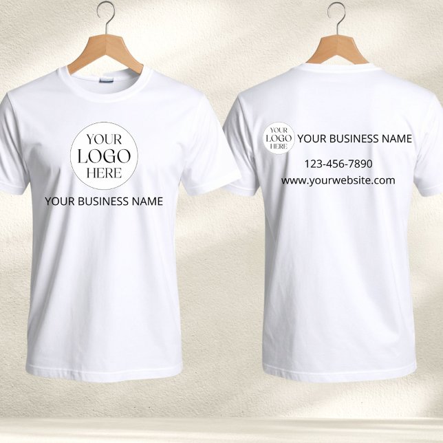 Camiseta Custom Logo Business Company Technician Employee (Criador carregado)