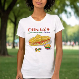 Camiseta Custom Mexican Fiesta Bachelorette Party T-Shirt 