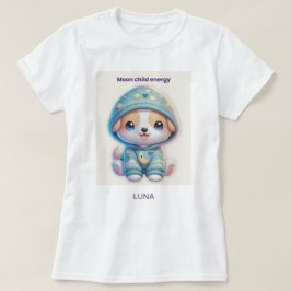 Camiseta Custom Moon Child Energy Dog T-Shirt