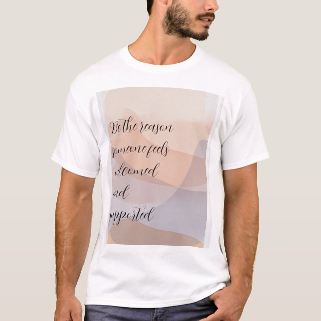 Camiseta Custom Motivational Quote T-Shirt (Frente)