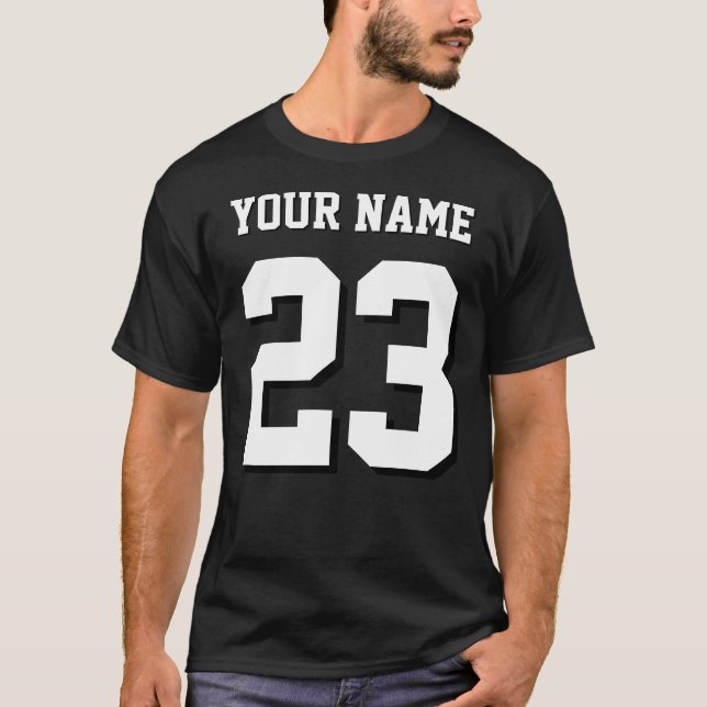 Camiseta Custom Name and Number Jersey Sports (Frente)