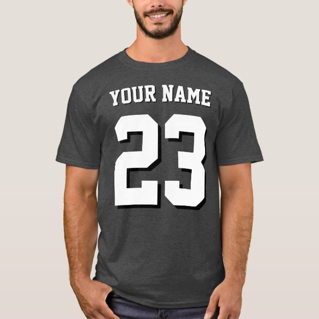Camiseta Custom Name and Number Jersey Sports (Frente)