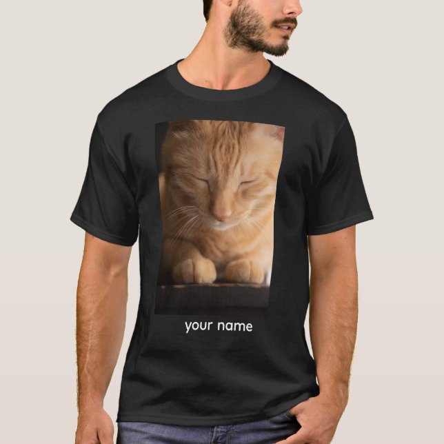 Camiseta Custom Name Cat T-Shirt (Frente)