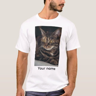 Camiseta Custom Name Cat T-Shirt