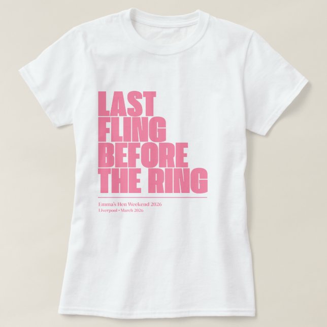 Camiseta Custom Name Date & Location Bride Tribe Tee (Frente do Design)