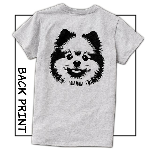 Camiseta Custom Name Or Text Pop Art Pomeranian Mom (Custom Name Or Text Pop Art Pomeranian Mom T-Shirt)