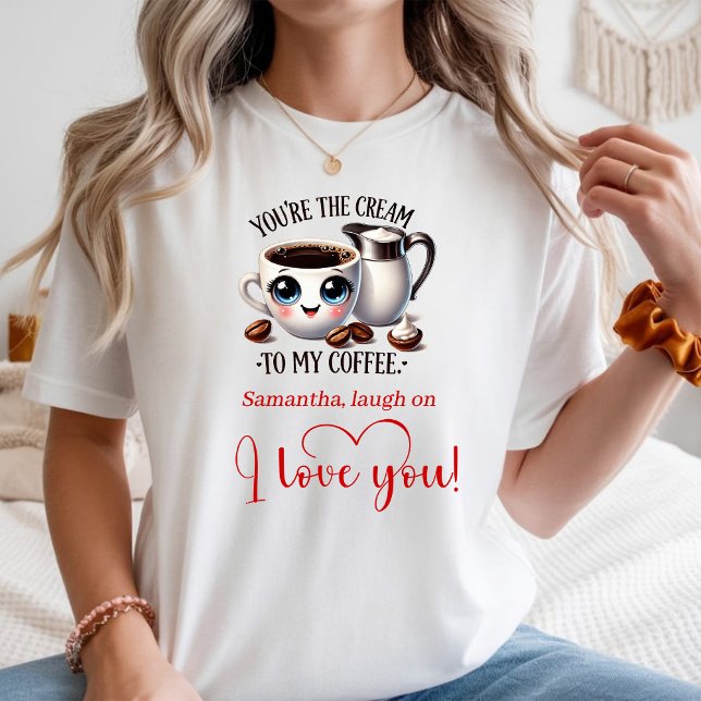 Camiseta Custom Name Valentine Women Tee Cute Food Humor (Custom Name Valentine Women Tee Cute Food Humor)